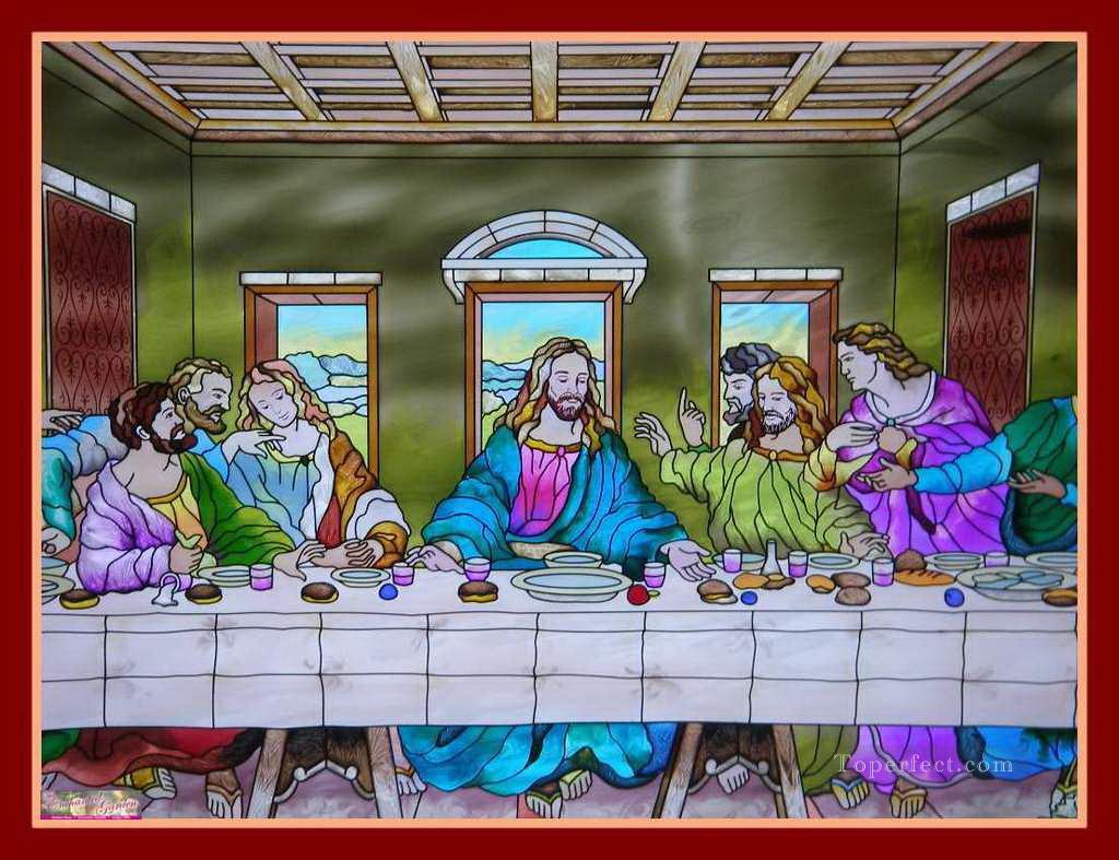 最後の晩餐 27 宗教的なキリスト教徒油絵